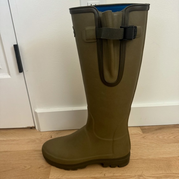 Le Chameau Women's Vierzonord Neoprene Lined Iconic Green Wellington Boots - Picture 3 of 4
